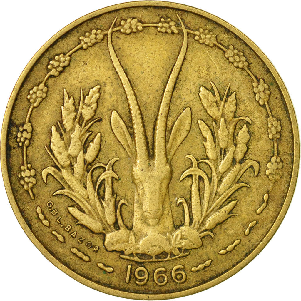 Munten, West Afrikaanse Staten, 10 Francs, 1966, Paris, FR+