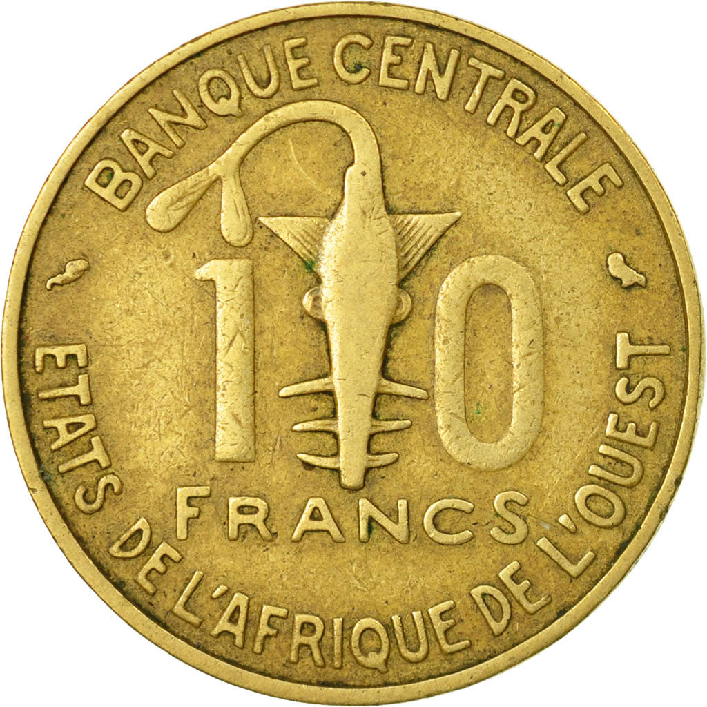 Coin, West African States, 10 Francs, 1967, Paris, VF(30-35)