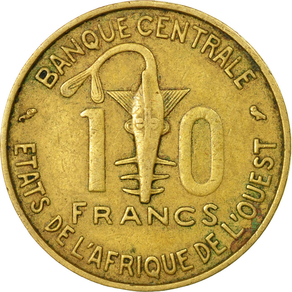 Monnaie, West African States, 10 Francs, 1968, Paris, TB+