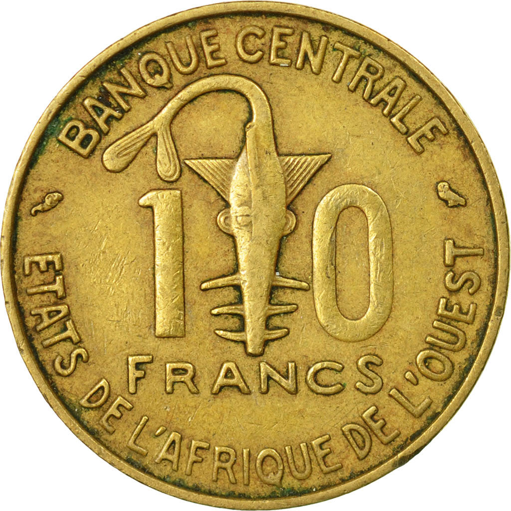 Münze, West African States, 10 Francs, 1970, Paris, S+, Aluminum-Nickel-Bronze