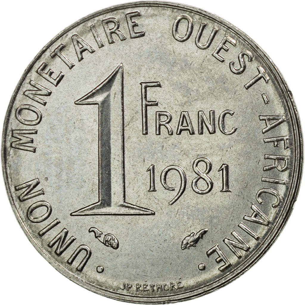 Monnaie, West African States, Franc, 1981, Paris, TTB, Steel, KM:8