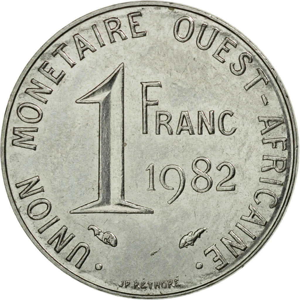 Moneta, Stati dell'Africa occidentale, Franc, 1982, Paris, BB, Acciaio, KM:8