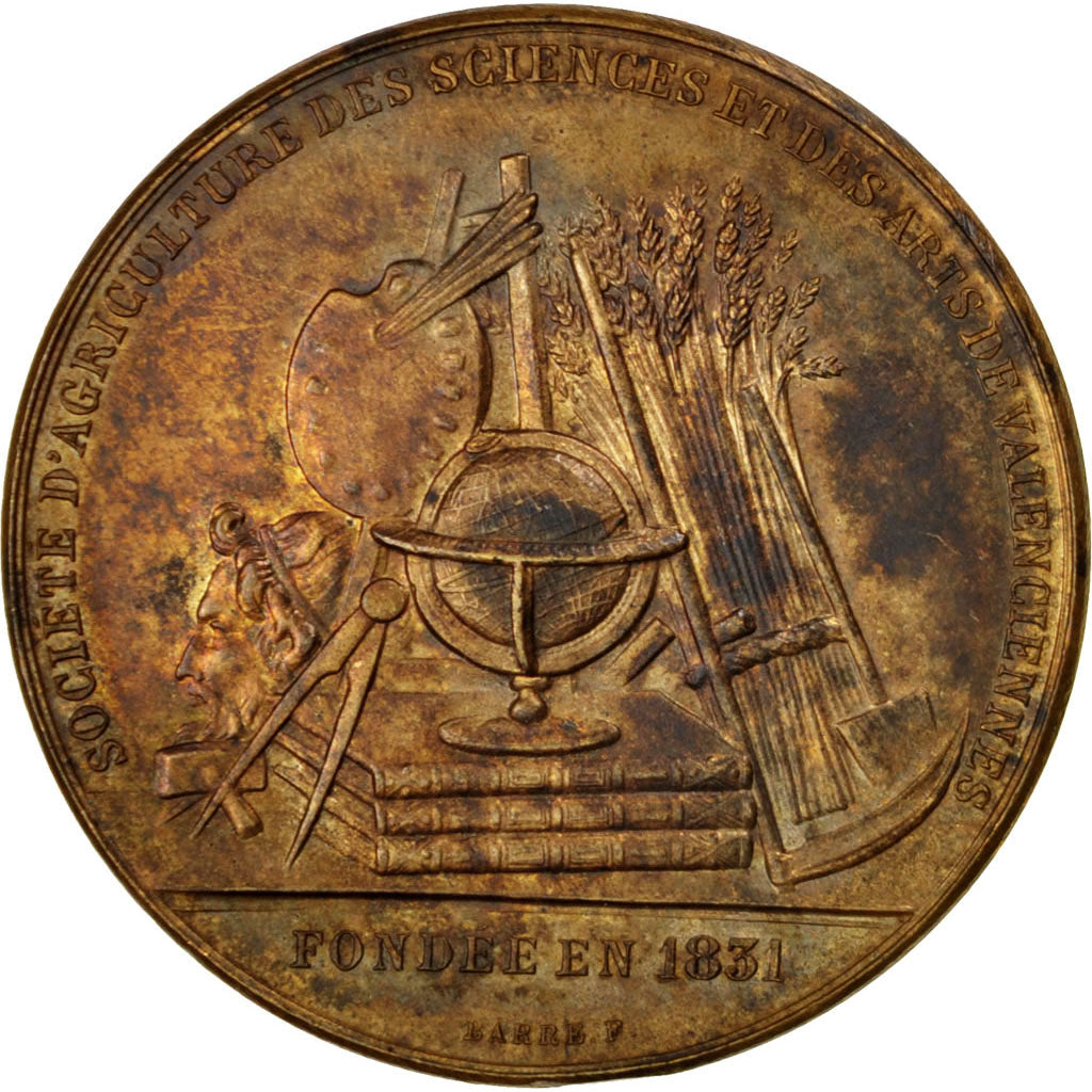FRANCE, French Third Republic, Medal, AU(50-53), Barre, Bronze, 36, 25.90