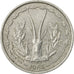 Moneda, Estados del África Occidental, Franc, 1963, Paris, BC+, Aluminio