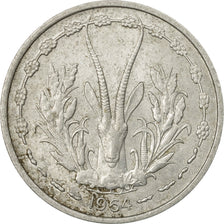 Münze, West African States, Franc, 1964, Paris, S+, Aluminium, KM:3.1