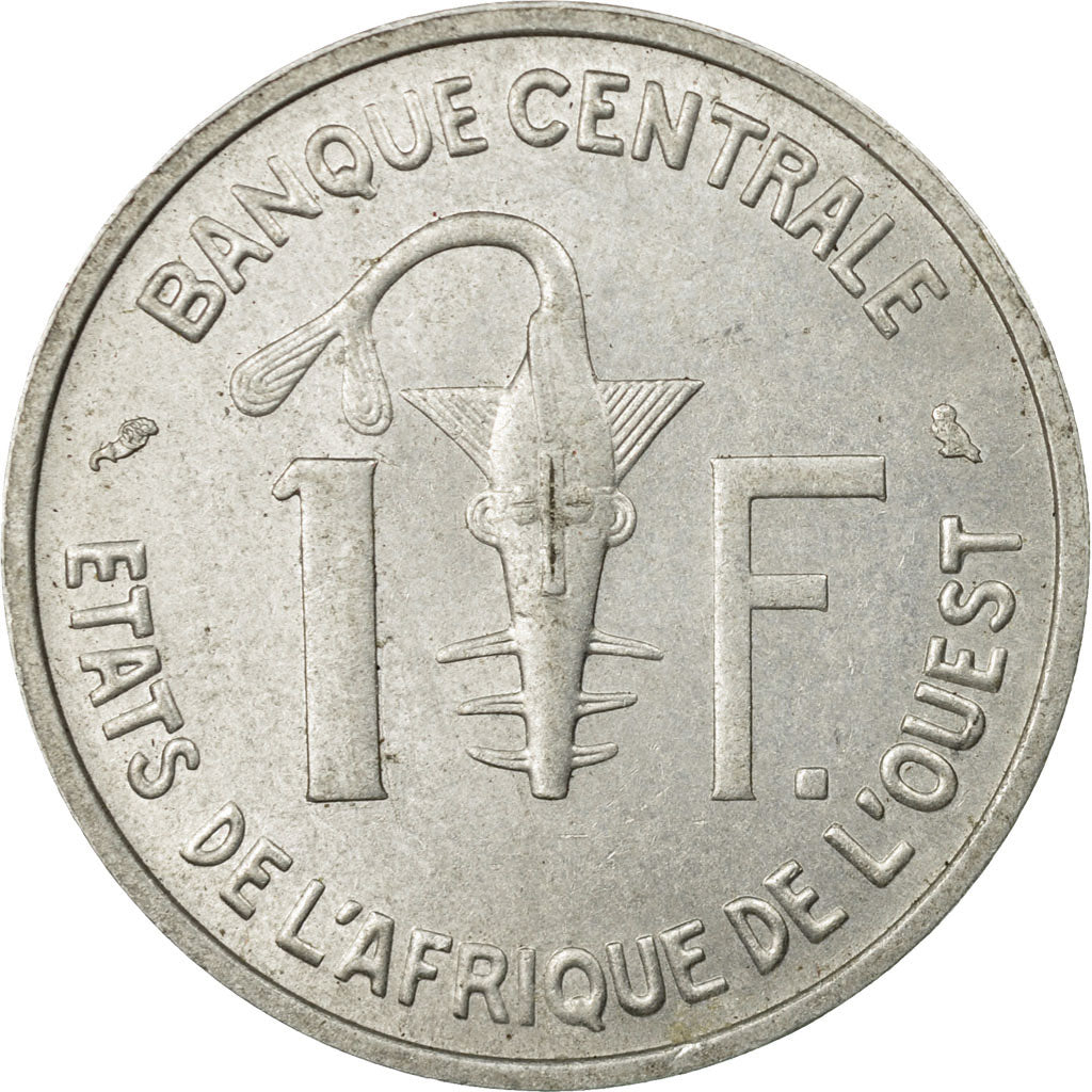 Moneda, Estados del África Occidental, Franc, 1965, Paris, BC+, Aluminio
