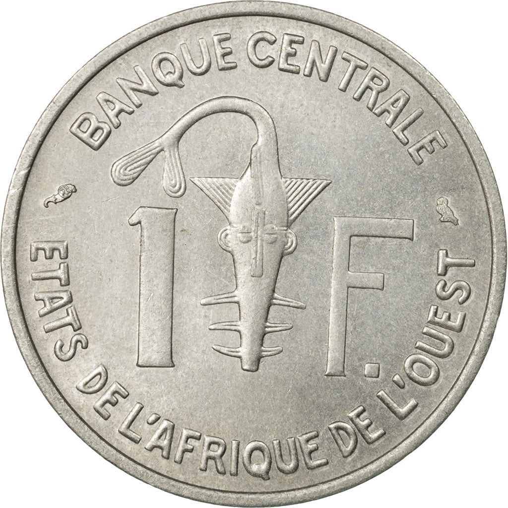 Münze, West African States, Franc, 1967, Paris, SS, Aluminium, KM:3.1