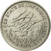 Moneda, Estados del África central, 50 Francs, 1976, Paris, MBC, Níquel, KM:11