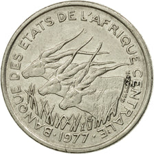Coin, Central African States, 50 Francs, 1977, Paris, VF(30-35), Nickel, KM:11