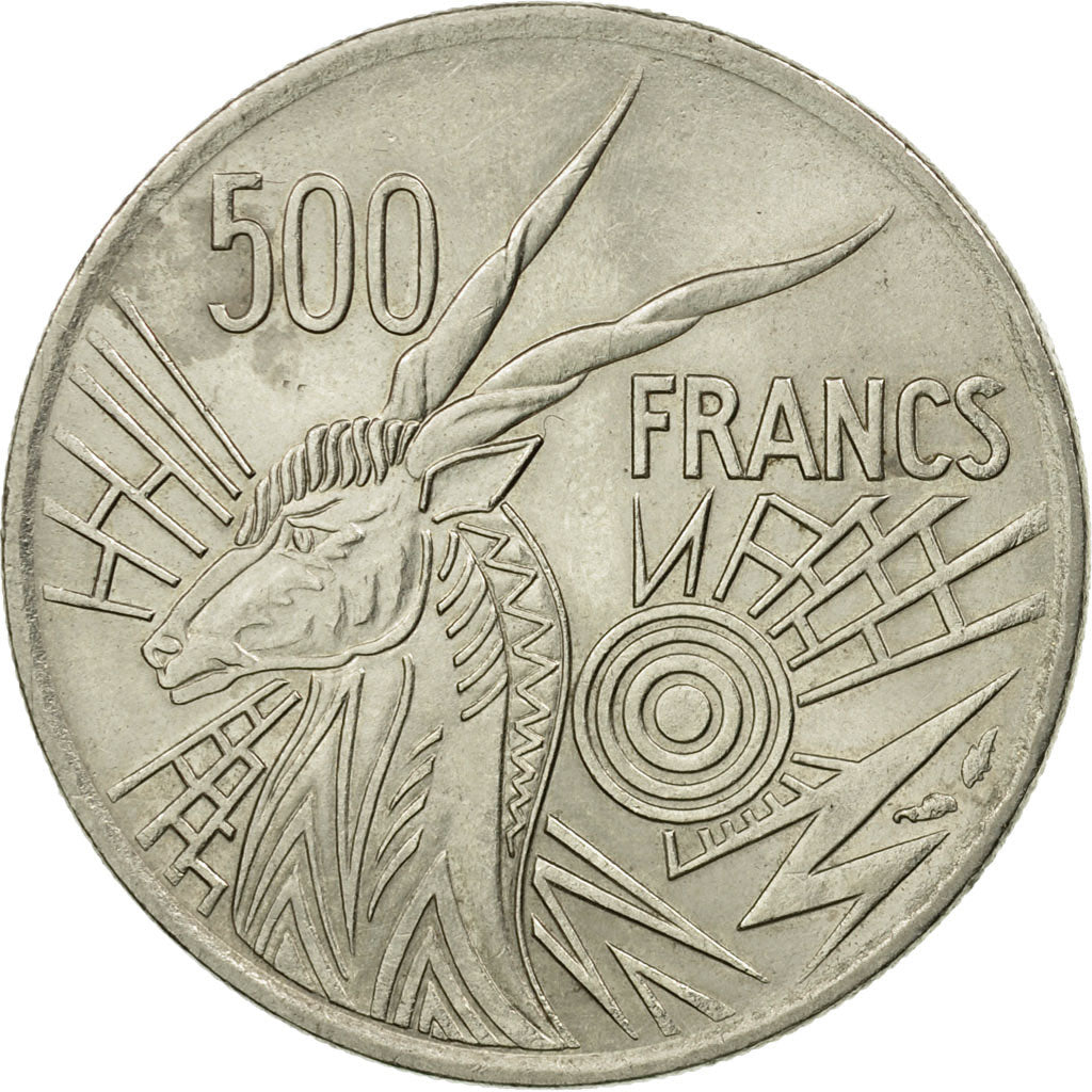 Coin, Central African States, 500 Francs, 1976, Paris, EF(40-45), Nickel, KM:12