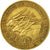 Moneda, Estados del África central, 10 Francs, 1974, Paris, BC+, Aluminio -