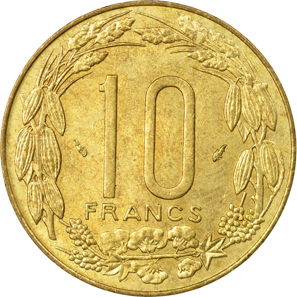 Coin, Central African States, 10 Francs, 1976, Paris, VF(30-35)