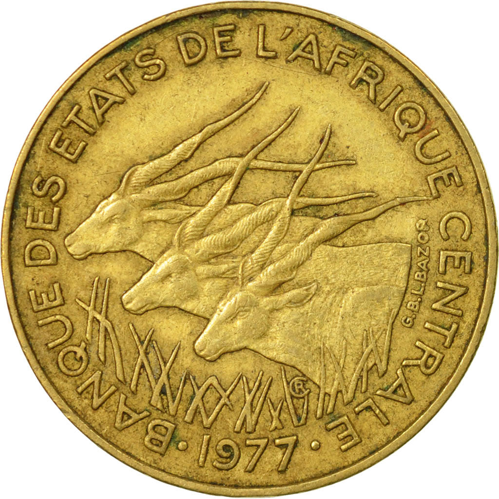 Coin, Central African States, 10 Francs, 1977, Paris, VF(30-35)