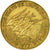 Moneda, Estados del África central, 10 Francs, 1977, Paris, BC+, Aluminio -