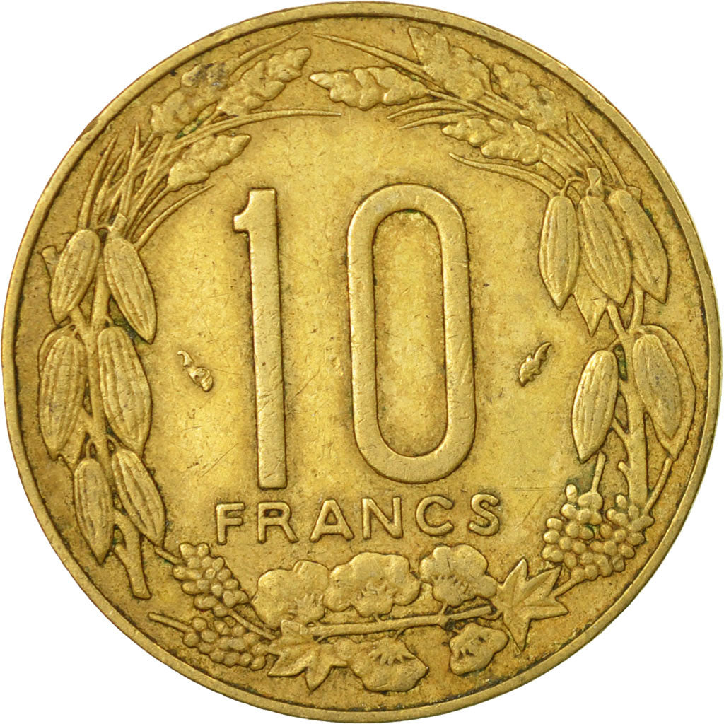 Coin, Central African States, 10 Francs, 1977, Paris, VF(30-35)