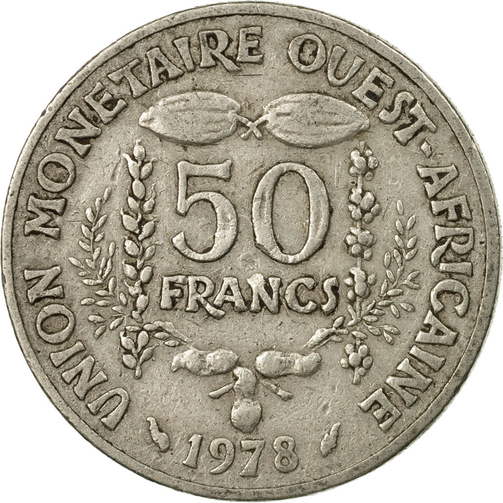 Munten, West Afrikaanse Staten, 50 Francs, 1978, Paris, FR+, Copper-nickel, KM:6