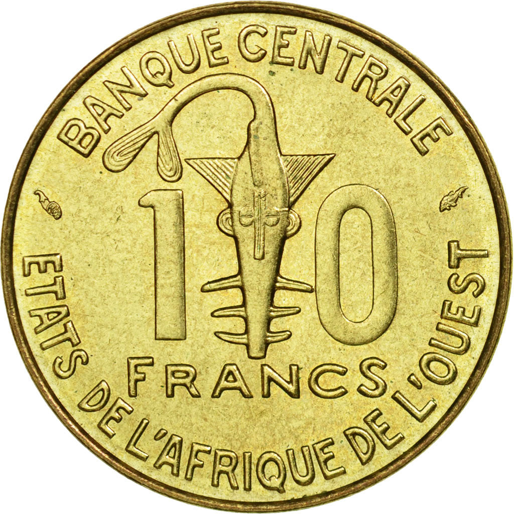 Munten, West Afrikaanse Staten, 10 Francs, 1975, Paris, ZF