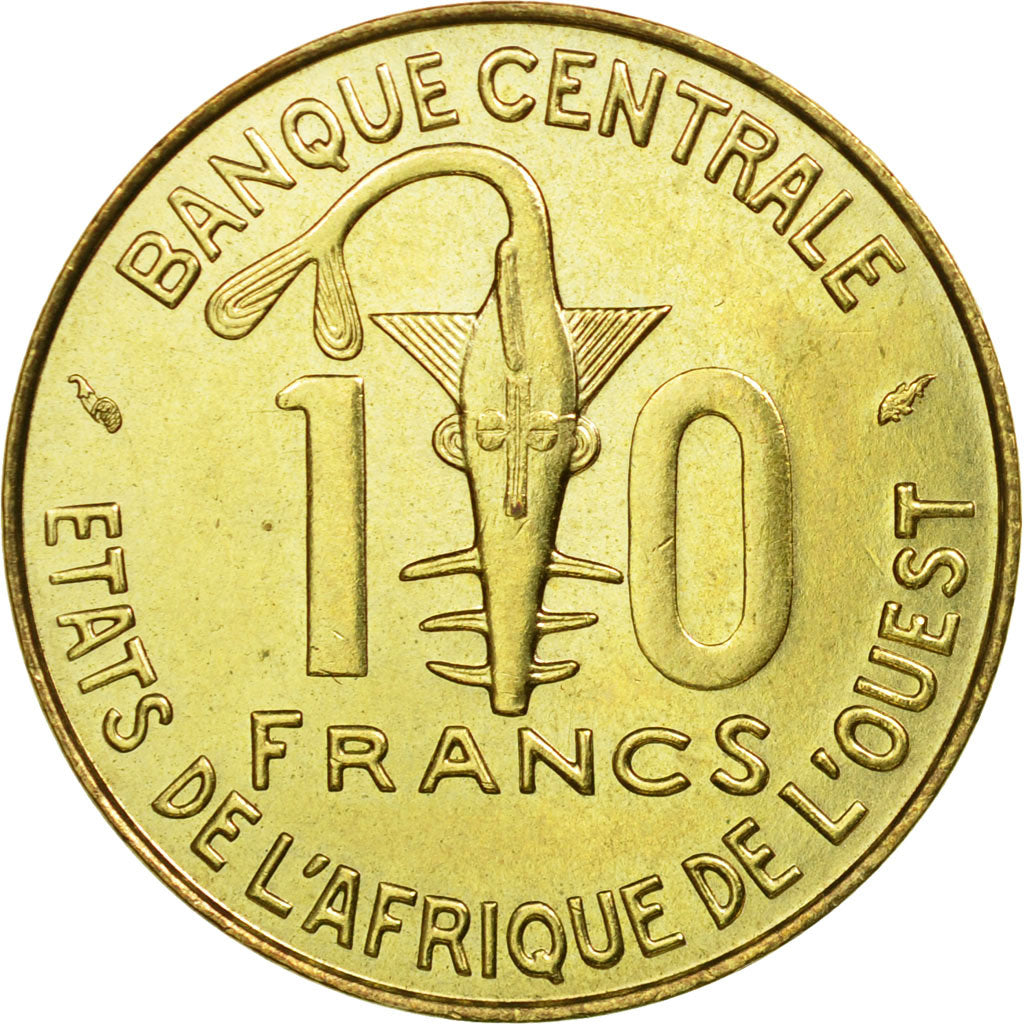Moneta, Stati dell'Africa occidentale, 10 Francs, 1981, Paris, BB