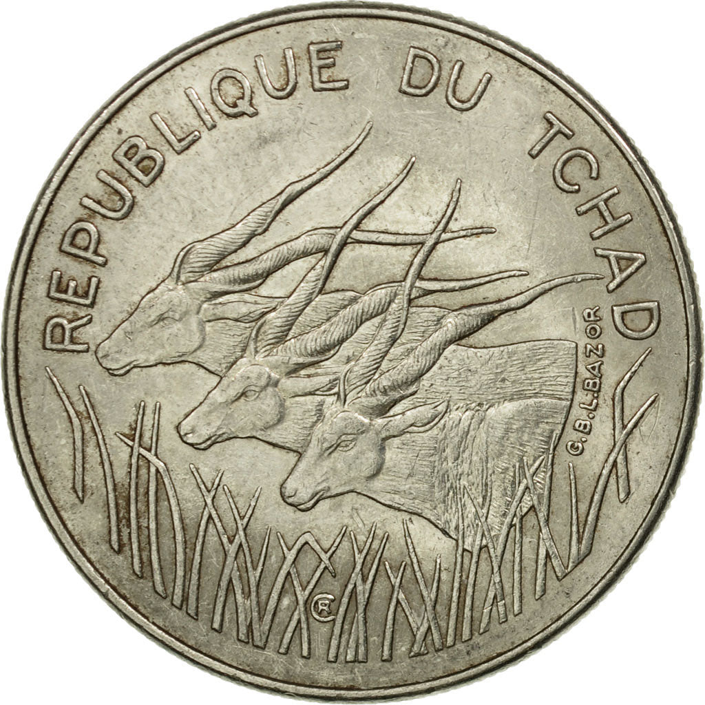 Moneta, Ciad, 100 Francs, 1978, Paris, BB, Nichel, KM:3