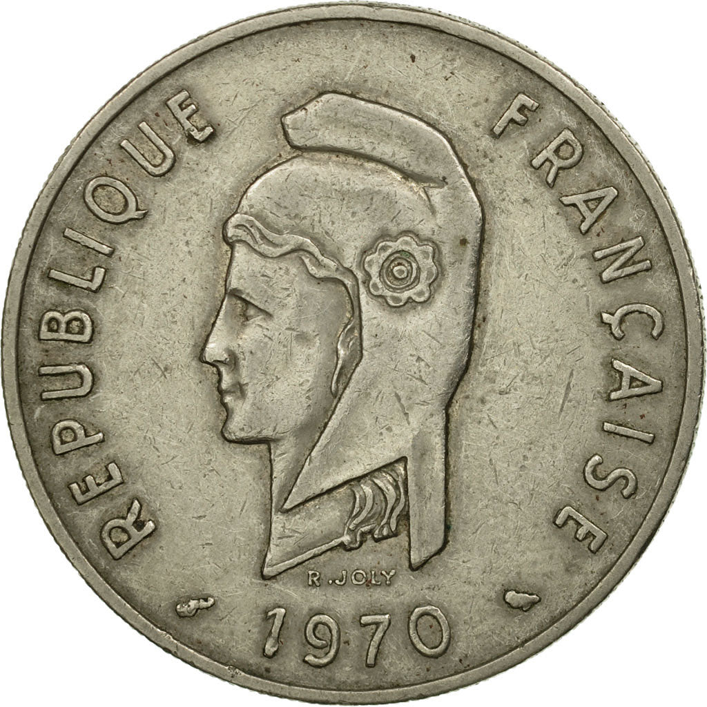 Münze, FRENCH AFARS & ISSAS, 100 Francs, 1970, Paris, S+, Copper-nickel, KM:19