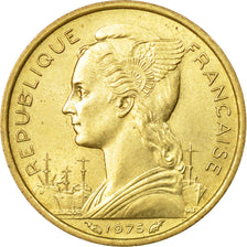 Moneda, TERRITORIO FRANCÉS DE LOS AFARS E ISSAS, 10 Francs, 1975, Paris, BC+