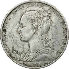 Coin, French Somaliland, 5 Francs, 1948, Paris, VF(20-25), Aluminum, KM:6