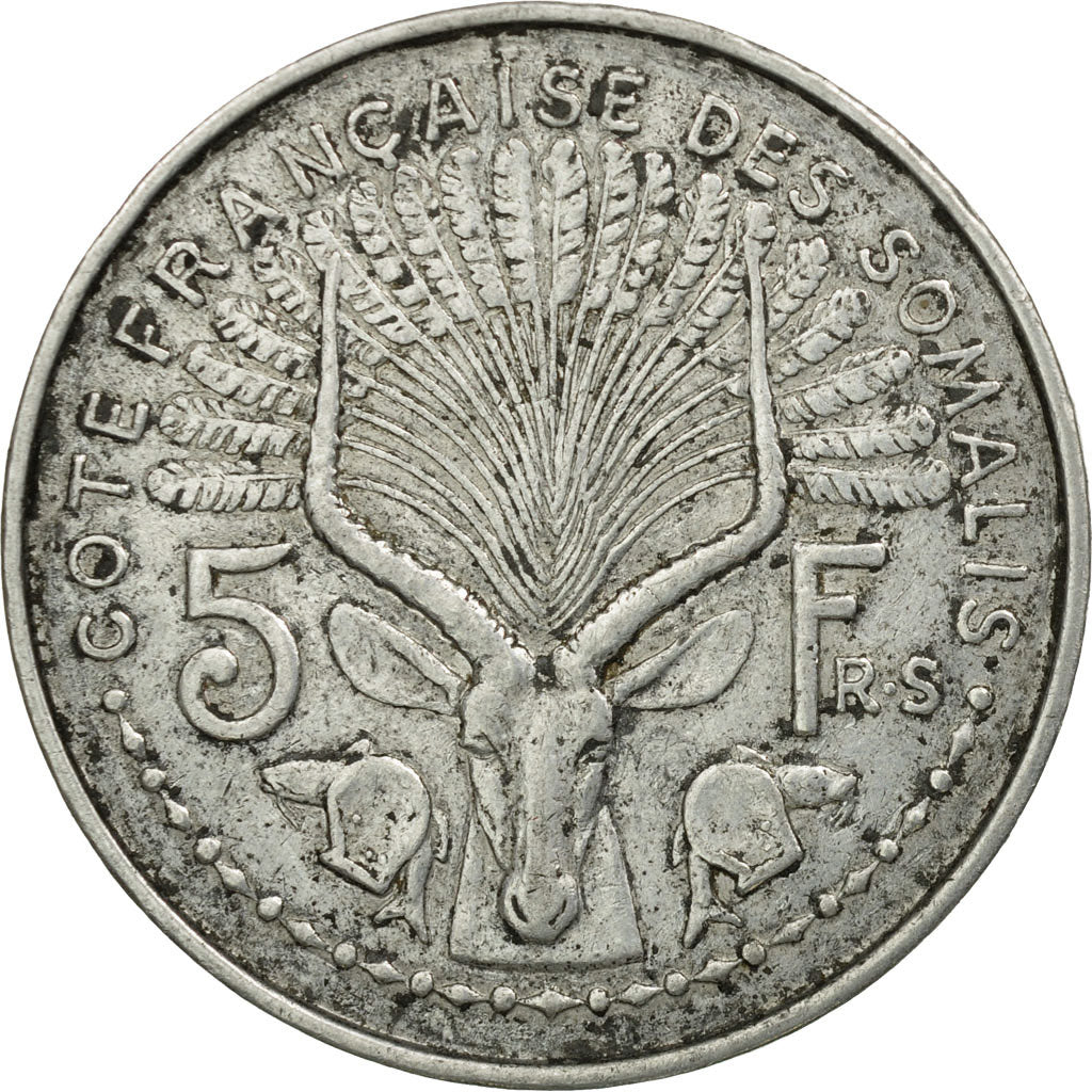 Coin, French Somaliland, 5 Francs, 1948, Paris, VF(20-25), Aluminum, KM:6