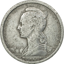 Coin, Togo, 2 Francs, 1948, Paris, VF(30-35), Aluminum, KM:5
