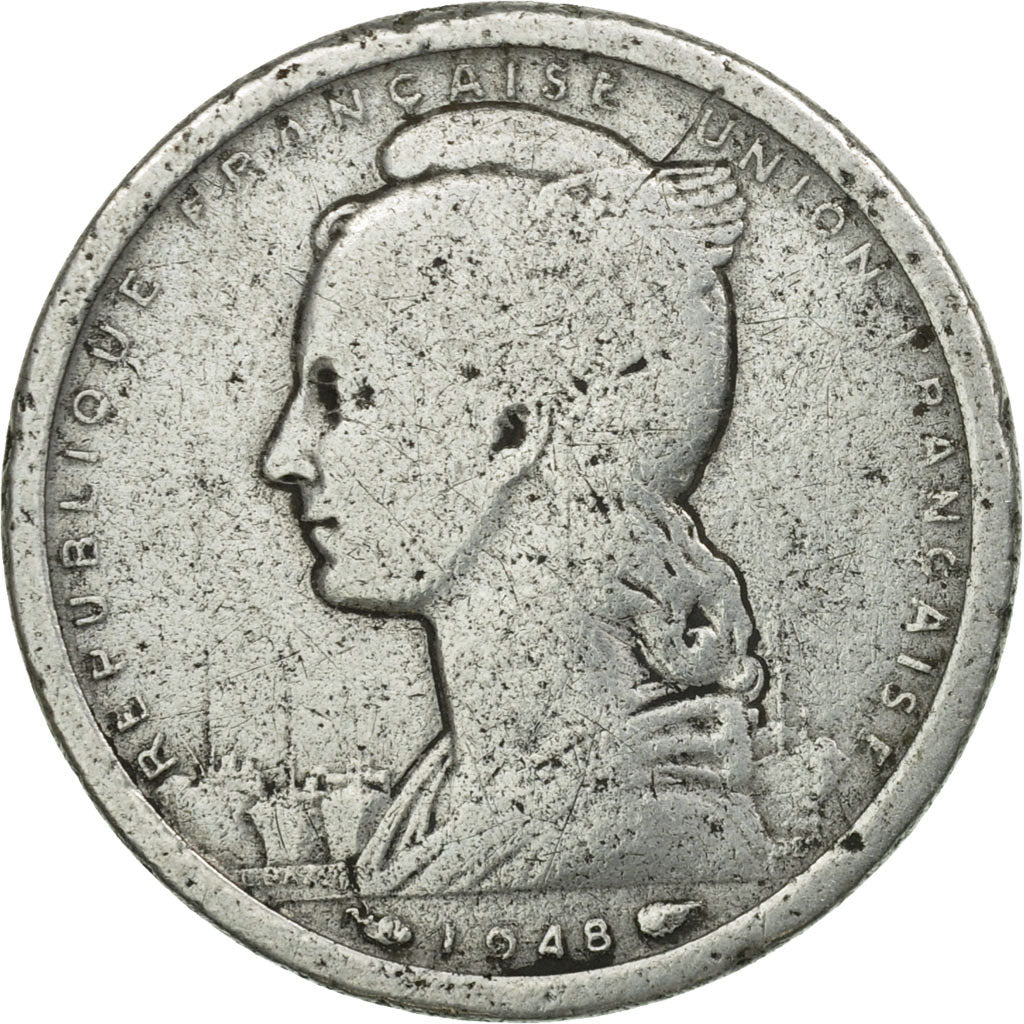 Coin, Togo, Franc, 1948, Paris, VF(20-25), Aluminum, KM:4