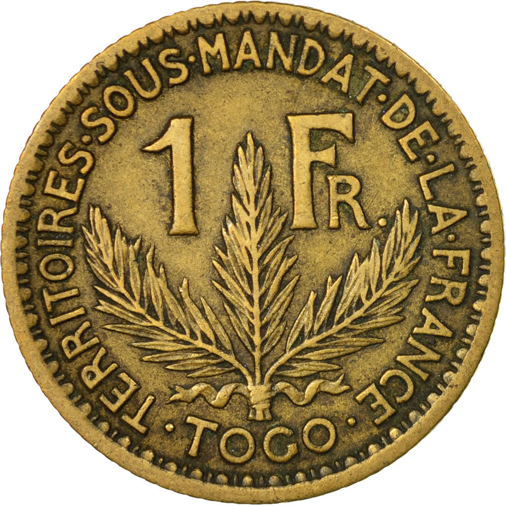 Coin, Togo, Franc, 1924, Paris, EF(40-45), Aluminum-Bronze, KM:2