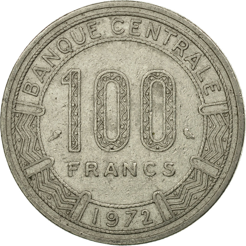 Coin, Congo Republic, 100 Francs, 1972, Paris, VF(30-35), Nickel, KM:1