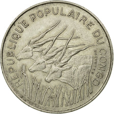 Moneta, Repubblica del Congo, 100 Francs, 1985, Paris, BB, Nichel, KM:2