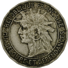 Moneta, Guadalupe, Franc, 1921, Paris, BB, Rame-nichel, KM:46
