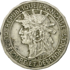 Coin, Guadeloupe, 50 Centimes, 1921, Paris, EF(40-45), Copper-nickel, KM:45