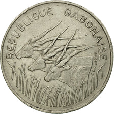 Münze, Gabun, 100 Francs, 1975, Paris, S+, Nickel, KM:13
