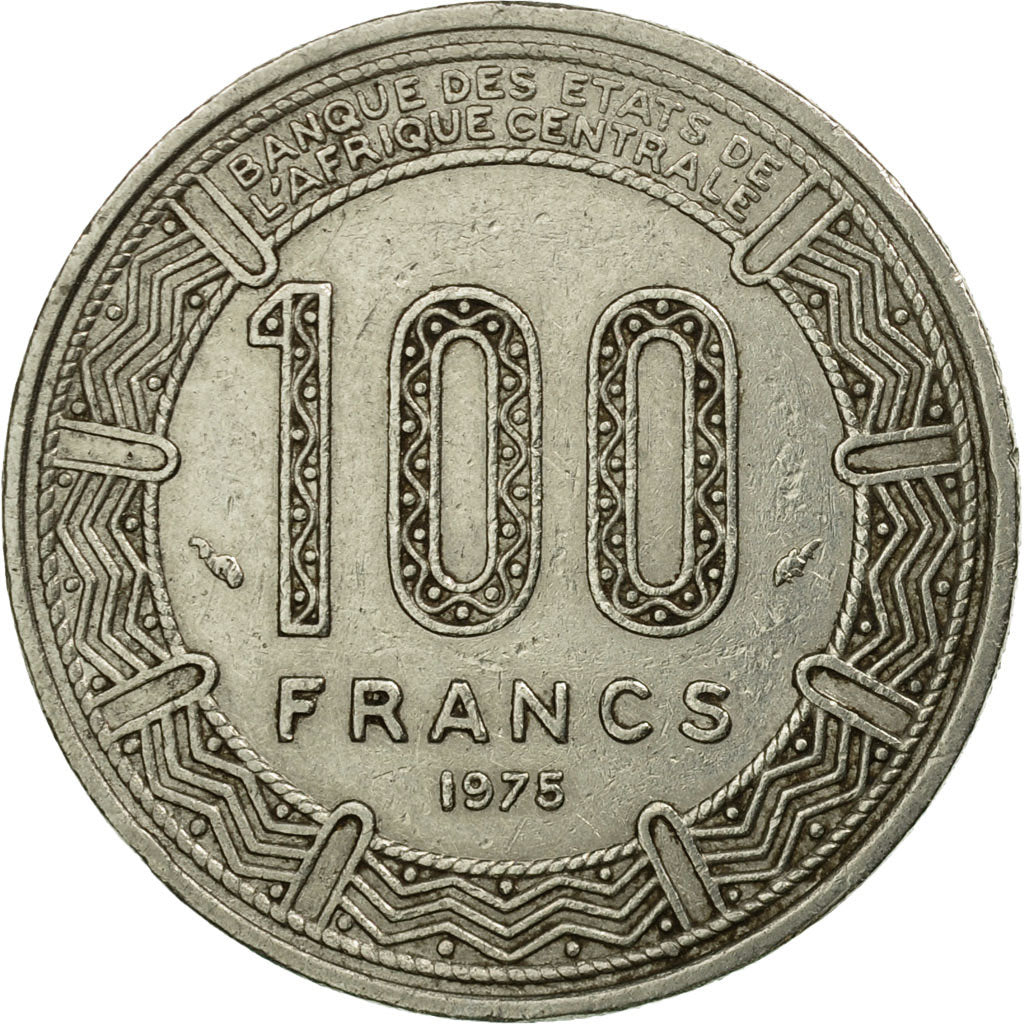 Münze, Gabun, 100 Francs, 1975, Paris, S+, Nickel, KM:13