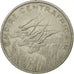 Coin, Central African Republic, 100 Francs, 1978, Paris, EF(40-45), Nickel, KM:8