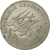 Coin, Central African Republic, 100 Francs, 1975, Paris, VF(30-35), Nickel, KM:7