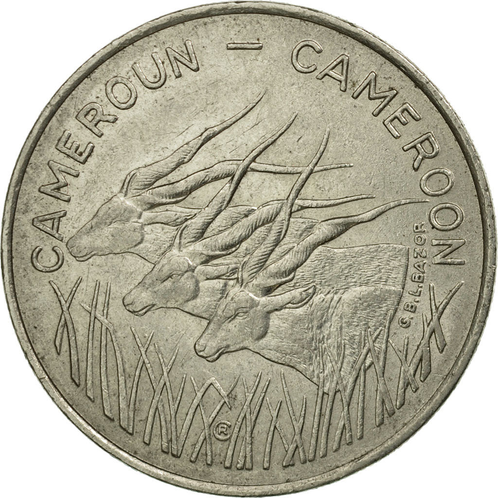 Coin, Cameroon, 100 Francs, 1975, Paris, VF(20-25), Nickel, KM:17