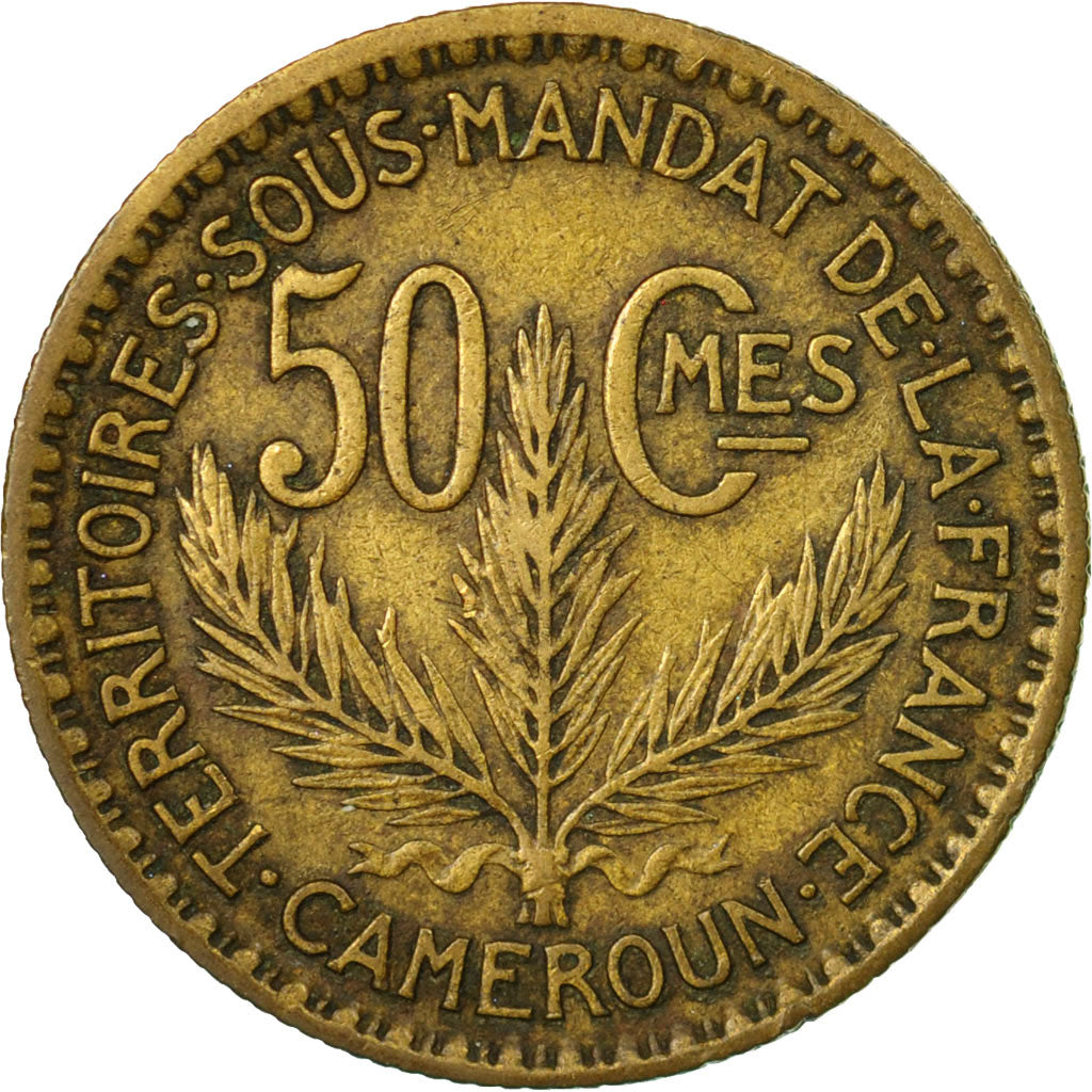 Moneta, Camerun, 50 Centimes, 1925, Paris, MB+, Alluminio-bronzo, KM:1