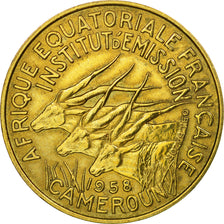 Münze, Kamerun, 10 Francs, 1958, Paris, SS, Aluminum-Bronze, KM:11