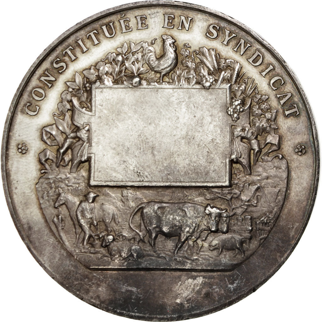 FRANCE, Business & industry, French Third Republic, Medal, AU(50-53), Silver,...