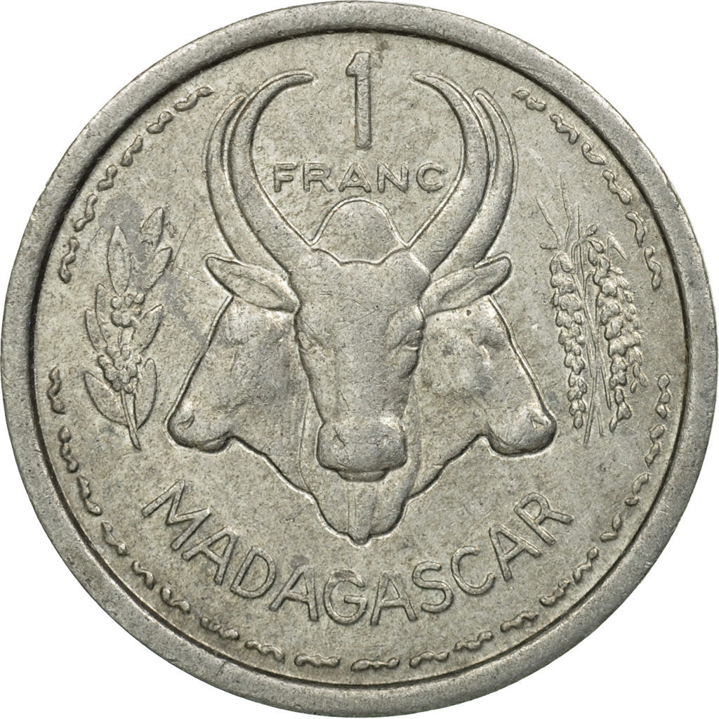 Coin, Madagascar, Franc, 1948, Paris, VF(30-35), Aluminum, KM:3