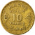 Coin, Morocco, Mohammed V, 10 Francs, 1951, Paris, VF(30-35), Aluminum-Bronze