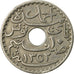 Coin, Tunisia, Ahmad Pasha Bey, 10 Centimes, 1933, Paris, EF(40-45)