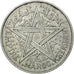 Coin, Morocco, Mohammed V, 2 Francs, 1951, Paris, EF(40-45), Aluminum, KM:47