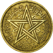 Coin, Morocco, Mohammed V, 50 Centimes, 1945, Paris, VF(30-35), Aluminum-Bronze