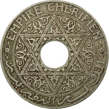 Moneta, Marocco, Yusuf, 25 Centimes, 1921, bi-Bariz, Paris, MB+, Rame-nichel