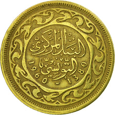 Coin, Tunisia, 20 Millim, 1960, Paris, EF(40-45), Brass, KM:307