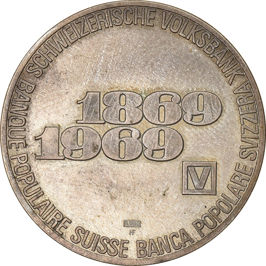 Switzerland, Medal, Savings Bank, Baque Populaire Suisse, 1969, AU(55-58)
